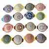 Ceramic blue and white porcelain flavor plate, cold dish and pickled vegetable small plate, hot pot garlic paste bowl, oil, salt, vinegar seasoning plate with vinegar plate, household wholesale Item Picture